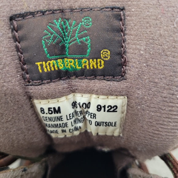 Timberland Hiking Boots Men's 8.5 M - Euro Hiker Mid Brown Leather Shoe (95100) - Picture 10 of 11